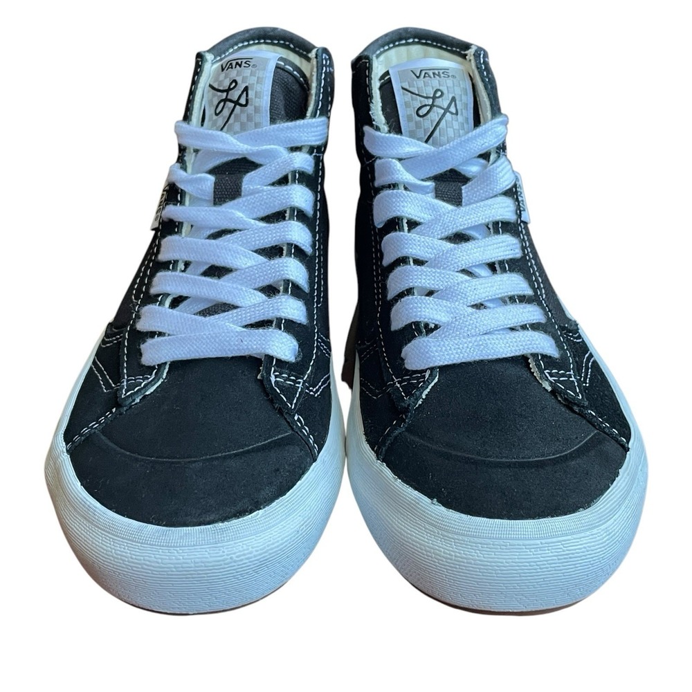 VANS The Lizzie Shoe Suede Canvas Black White Sneaker Unisex Male 5.5 / Female 7 - Picture 7 of 16